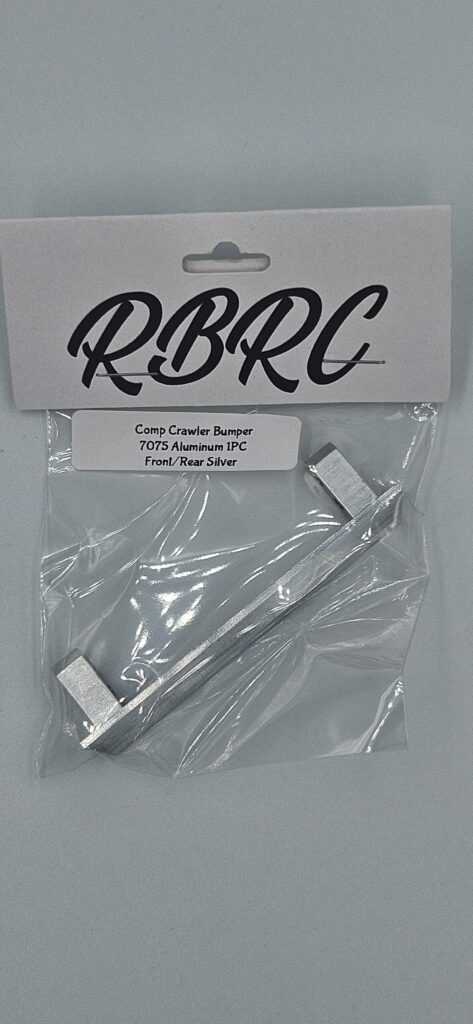 TRX4 Comp Crawler Bumper - 7075 Aluminum - Silver - 1pc Front or Rear